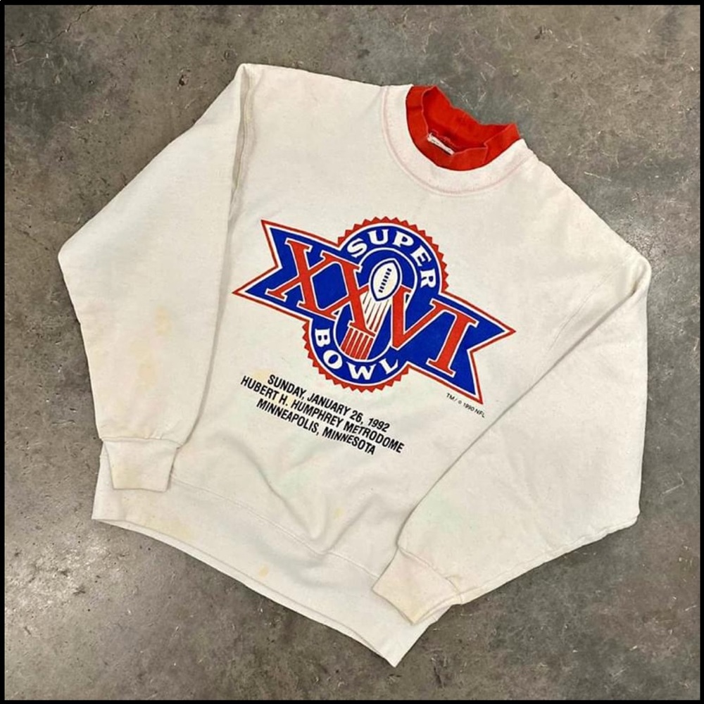 Vintage 1992 super bowl sweater